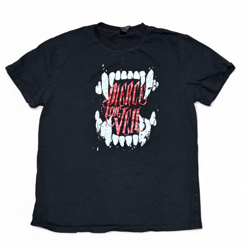 Black Graphic Tee with Bold Design